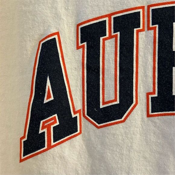Auburn University Men's Graphic T-Shirt White Size L - Picture 4 of 8
